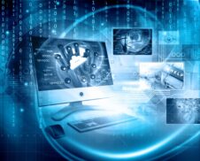 Digital technology background